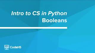 Python- Booleans