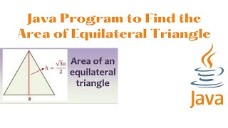 Java Program to Find The Area of an Equilateral Triangle