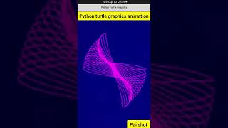 Python turtle - cool animation #shorts 😍 😍