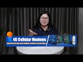 How can the 4G cellular modem remotely monitor serial devices