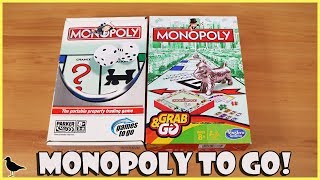 Travel Edition Monopoly Board Game Review! Grab \u0026 Go Games on the Go!  | Board Game Night