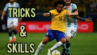 Marcelo ● nutmeg messi !! ● skills and assists