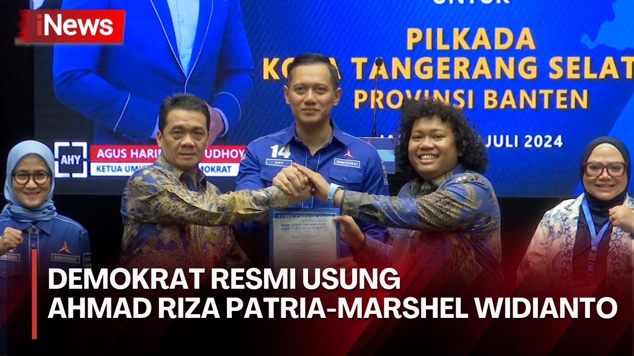 Resmi! Partai Demokrat AHY Usung Ahmad Riza Patria-Marshel Widianto Di ...