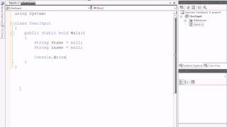 09 C# tutorial - User Input 1