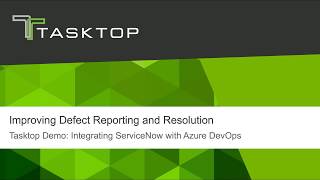 Tasktop Integration Hub - ServiceNow to Azure DevOps