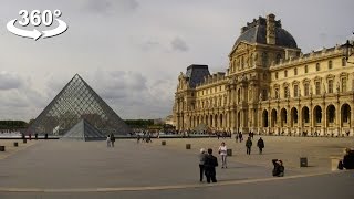Walking around The Louvre Palace, VR 360 video