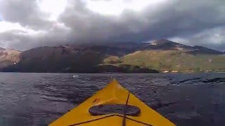 Kayaking the full length of Gutierrez lake, Río Negro, Argentina