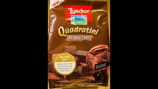 【Weekend Special_Snack】Loacker Quadratini Double Choc unbox | ASMR