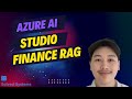 💼📊 Build a Finance RAG App with Azure AI Studio! 🚀🤖