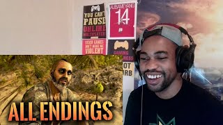 Far Cry 6 Insanity DLC - ALL ENDINGS - Leave Ending, Stay Ending + Secret Old Vaas Ending REACTION
