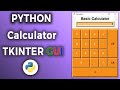 Create a simple calculator with Python &Tkinter | Source Code |Python projects for begginers