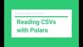 Loading CSV files with Polars in Python