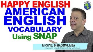 Using SNAP - American English Vocabulary Lesson