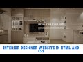 How to make a Interior Designer Website in HTML CSS and javascript | Source code