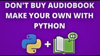Make your own audiobook using python| Ebook| PDF Reader| Python PDF Reader| python for beginner