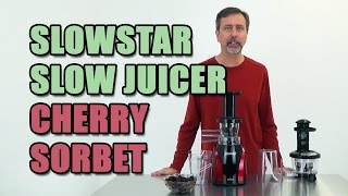 Slowstar Slow Juicer Cherry Sorbet