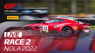 LIVE | Race 2 | NOLA Motorsports Park | Pirelli GT4 America 2022