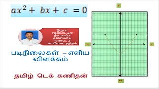 tamil tech kanithan இருபடிச் சமன்பாடு எளிய வழிகள் steps for quadratic equation