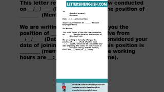 Employee Appointment Letter Template