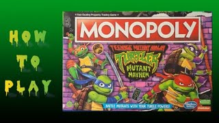 How To Play Monopoly: TMNT Teenage Mutant Ninja Turtles Mutant Mayhem Board Game