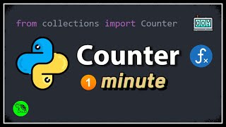 Learn Python Counter Function in 1 minute
