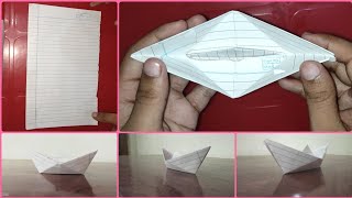 How to Make A Paper Boat Or Ship Art Craft DIY Origami By Magical Abhinav Crafts