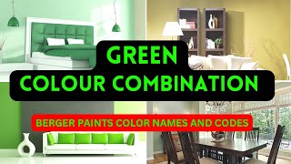 Top 10 Shades of Green ! Green color combination for bedroom ! berger paints colour combination
