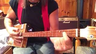 Sweet Home Alabama Lynyrd Skynyrd lesson pt. 1 on your Cigar Box Guitar easy beginner