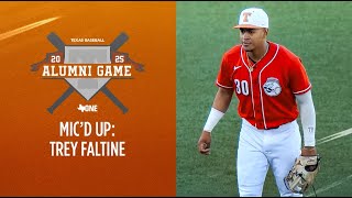 Trey Faltine Mic'd Up Relay Play at the 2025 Texas Baseball Alumni Game [Feb. 1, 2025]