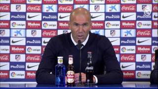 Zidane analiza la victoria por 0-3 frente al Atlético