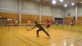 ピックルボール(pickleball,Hachioji Pickle's Tokyo Japan)八王子ピックルズ練習①2017.11.23