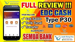 FULL REVIEW ❗️❗️❗️EDC CASH P30 Android Mini ATM Suport Transaksi Antar Bank 🥳 ||Lapak Bang Roy