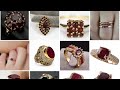 Luxury fashion for girls Ruby Rings designs || super stylish ruby and gold rings