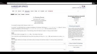 Erasing Zeroes - 1303 A | CodeForces | Sreejith Kumara Pai