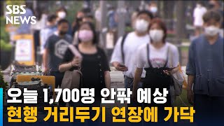 오늘 1,700명 안팎 예상…현행 거리두기 연장에 가닥 / SBS