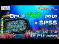 How to Open Text-Based Data Files (DAT, TXT, CSV, TAB) in SPSS