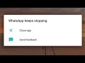 How to fix whatsapp keeps stopping samsung a30, a50, a51