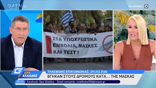 Βγήκαν στους δρόμους κατά…της μάσκας | Ώρα Ελλάδος 7/9/2020 | OPEN TV