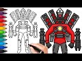 HOW TO DRAW UPGRADED TITAN SPEAKERMAN | Skibidi Toilet - Easy Step by Step Drawing