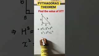 🤔PYTHAGORAS THEOREM/find the value of x????😲