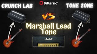 DiMarzio Crunch Lab DP228 vs Tone Zone DP155 pickup demo Marshall Lead tone