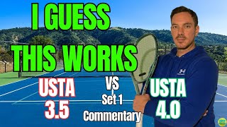 USTA 3.5 vs USTA 4.0 Tennis | Testing a New Winning Strategy!