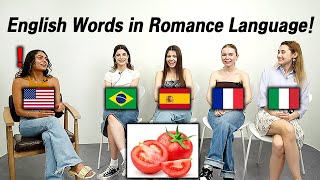 American was Shocked by Word Differences of Romance Language!!