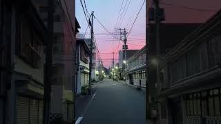 なまこ壁のある街並み。#田舎暮らし #伊豆 #夕焼け＃散歩#japan #shorts