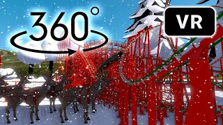 ▶VR 360° MERRY CHRISTMAS ROLLER COASTER 🔥│360 VIDEO│EXTREME ROLLER COASTERS│VIDEO 360
