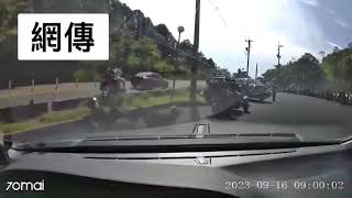 新店山道性能車與大重機事故  網友熱議肇責