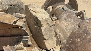 Amazing Quarry Primary Rock Crushing Machine Working, Stone Processing by Crusher #stonecrusher