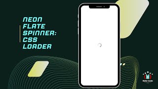 9. Neon Flare Spinner CSS Loader Animation #css #webdevelopment #react