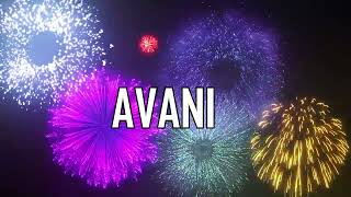 ¡ FELIZ CUMPLEAÑOS AVANI !