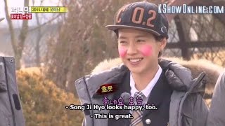 Song Ji Hyo - All Shy Moments when with handsome boys